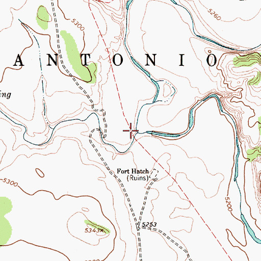 Topographic Map of Aguilar Creek, NM