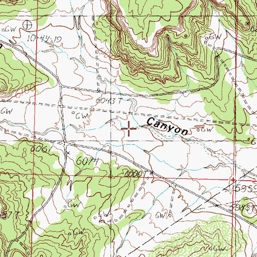 Topographic Map of Alamo Canyon, NM