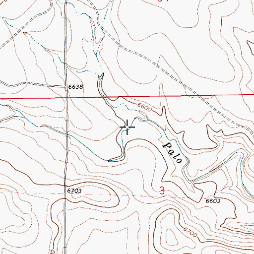 Topographic Map of Alamo Canyon, NM