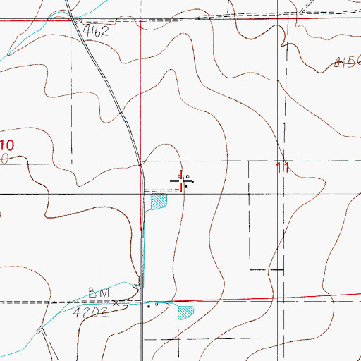 Topographic Map of Anderson Young Ranch, NM
