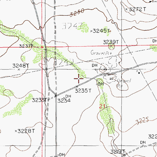 Topographic Map of Angel Draw, NM