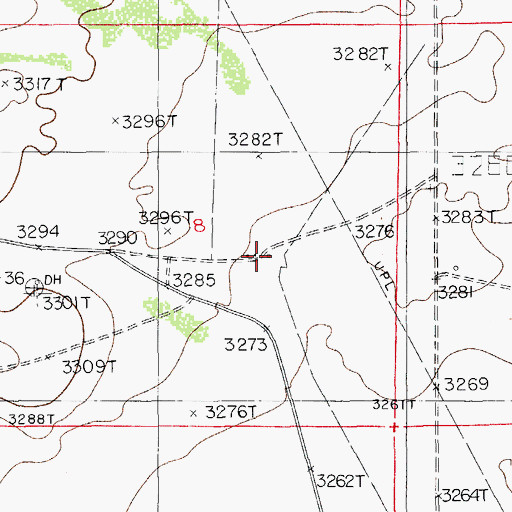 Topographic Map of Angel Ranch, NM