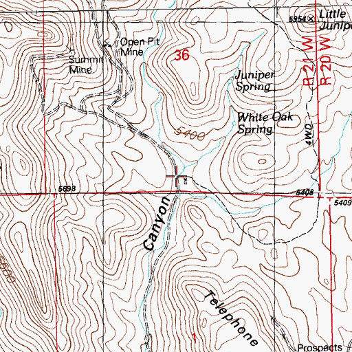 Topographic Map of Angelo Windmill, NM