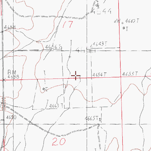 Topographic Map of Animas Creek, NM
