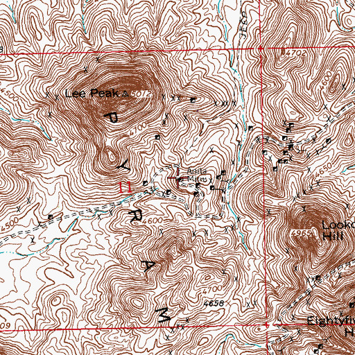 Topographic Map of Anita Mine, NM