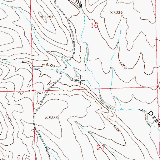 Topographic Map of Antelope Draw, NM