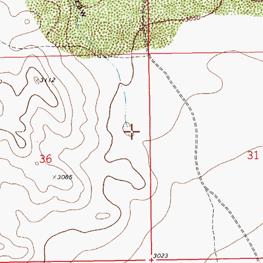 Topographic Map of Antelope Draw, NM