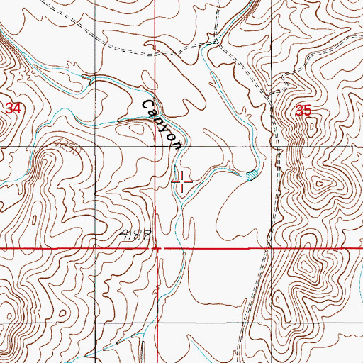Topographic Map of Antelope Draw, NM