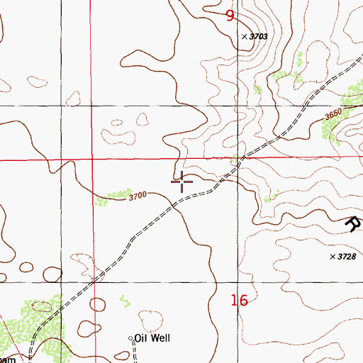 Topographic Map of Antelope Ridge, NM