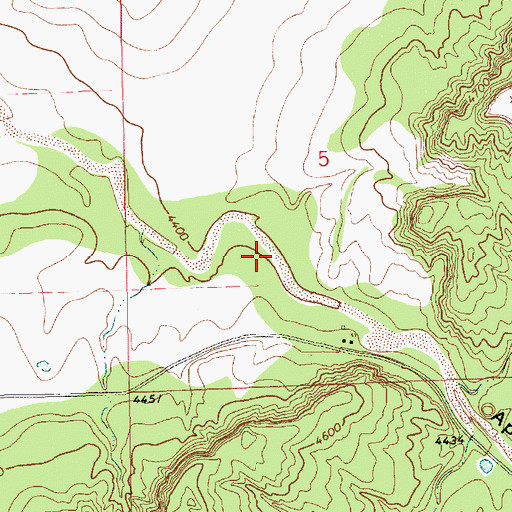 Topographic Map of Apache Canyon, NM
