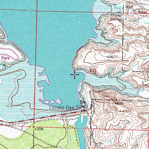 Topographic Map of Apache Canyon, NM