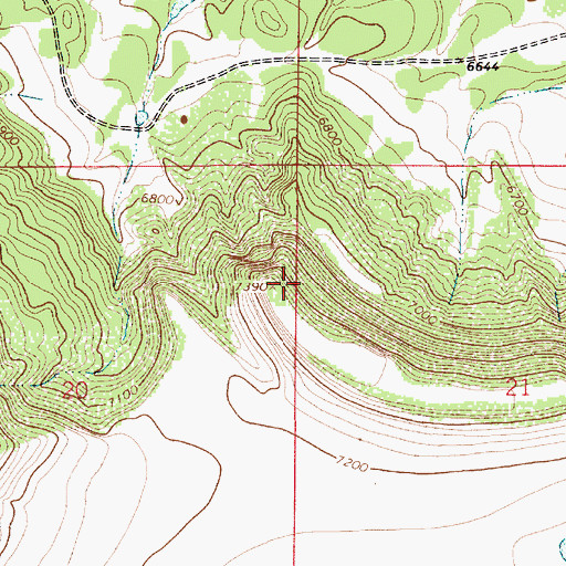 Topographic Map of Apache Mesa, NM