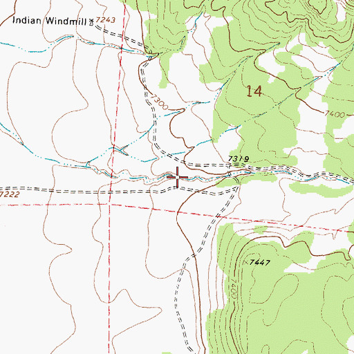 Topographic Map of Armijo Canyon, NM