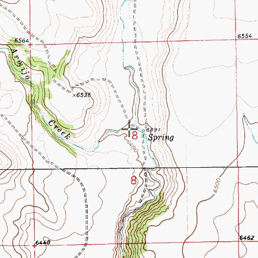 Topographic Map of Armijo Creek, NM