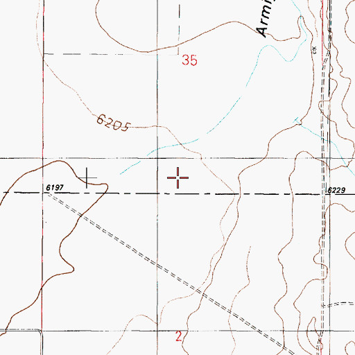Topographic Map of Armijo Draw, NM