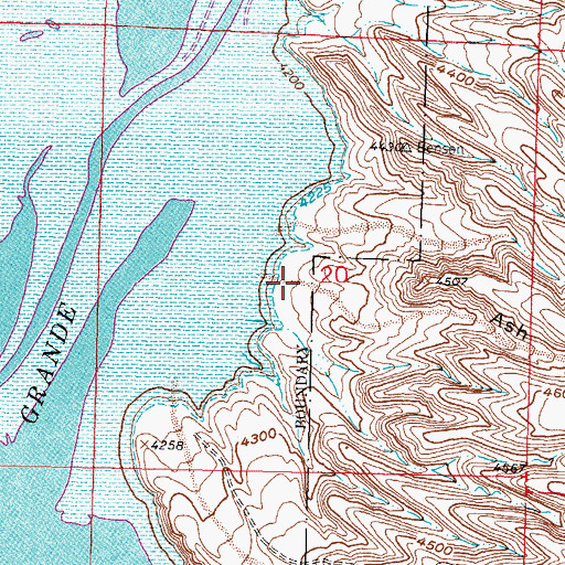 Topographic Map of Ash Canyon, NM