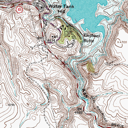 Topographic Map of Ash Canyon, NM