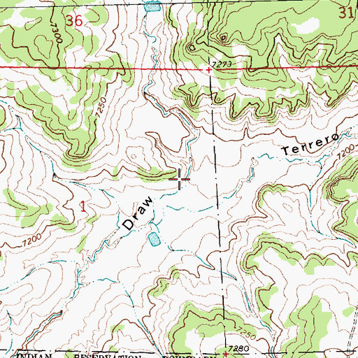 Topographic Map of Atarque Draw, NM