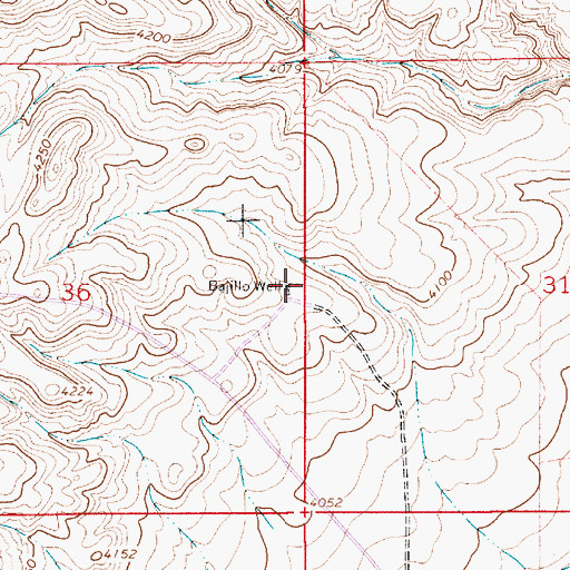 Topographic Map of Bajillo Well, NM