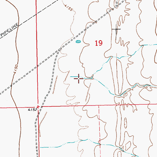 Topographic Map of Banner Canyon, NM
