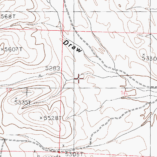 Topographic Map of Bar B Tank, NM