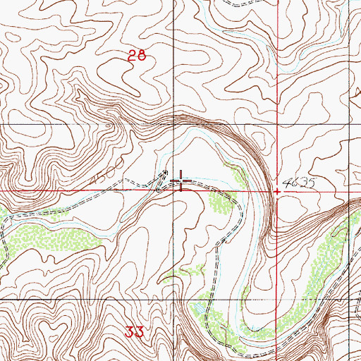Topographic Map of Bar H Farm, NM