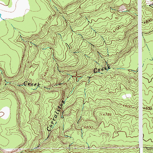 Topographic Map of Baracos Creek, NM