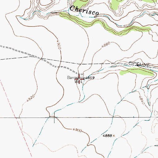 Topographic Map of Barrajon Well, NM