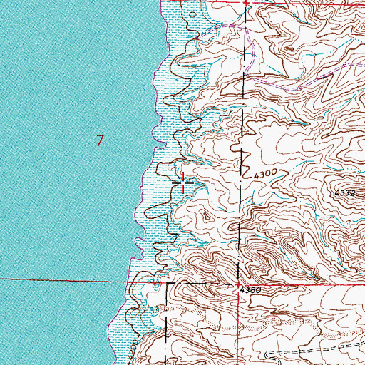 Topographic Map of Bat Cave Canyon, NM