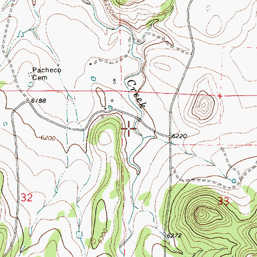 Topographic Map of Bear Canyon, NM