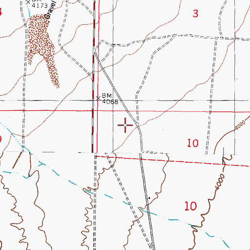 Topographic Map of Bear Canyon, NM