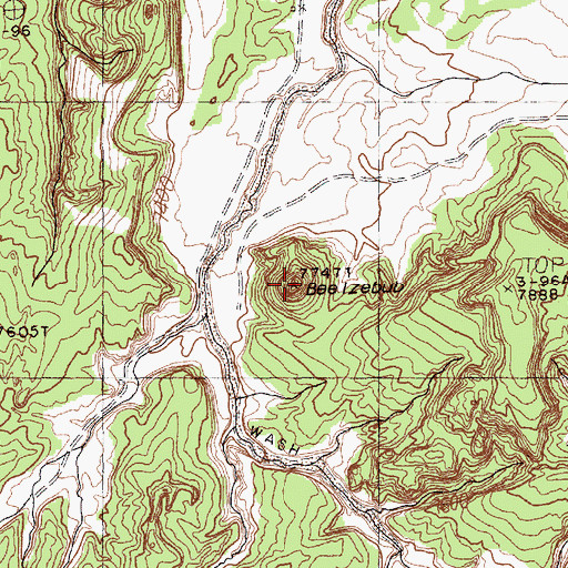 Topographic Map of Beelzebub, NM