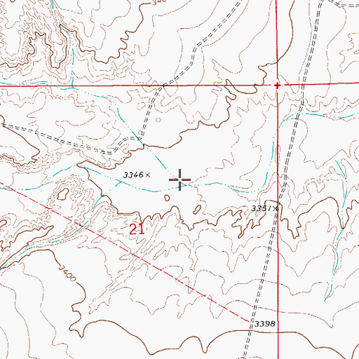 Topographic Map of Ben Slaughter Draw, NM