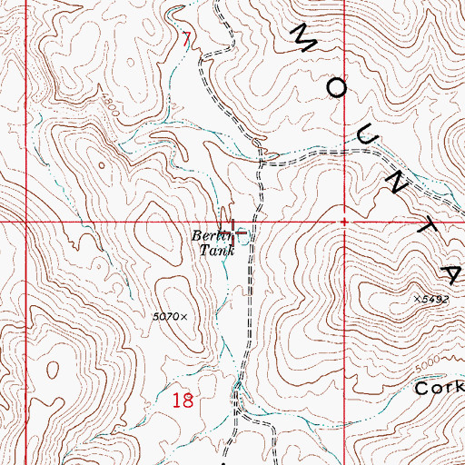 Topographic Map of Berlin Tank, NM