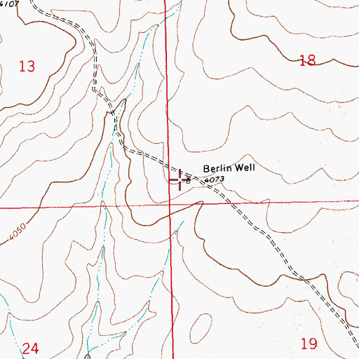 Topographic Map of Berlin Well, NM