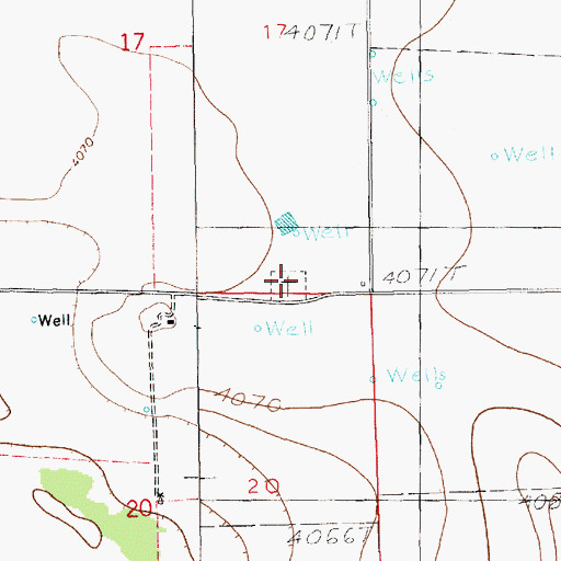 Topographic Map of Bethel Cemetery, NM