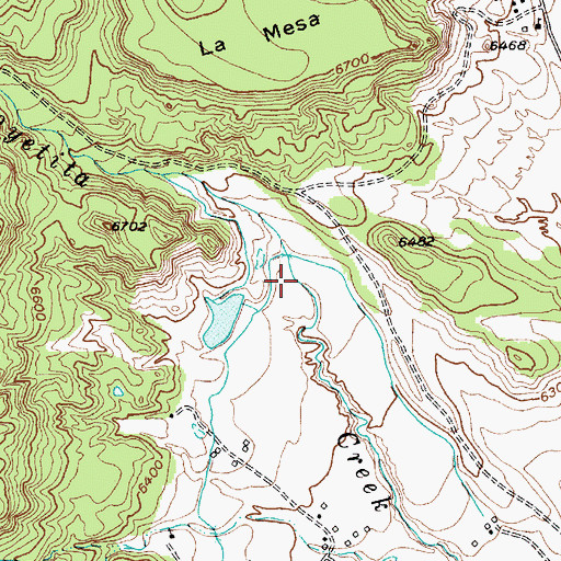 Topographic Map of Bibo Canyon, NM