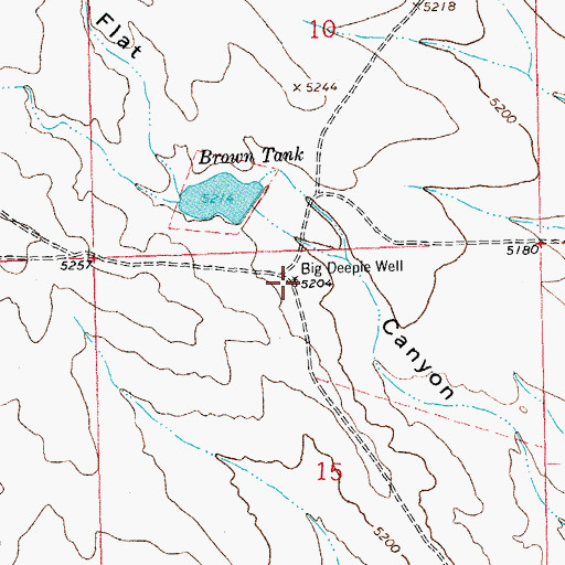 Topographic Map of Big Deeper Well, NM