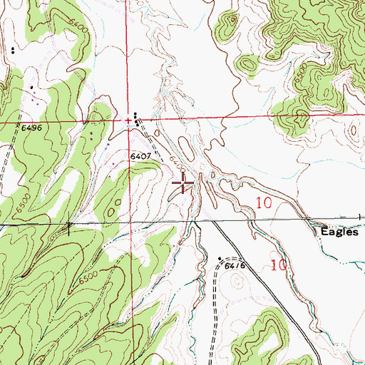 Topographic Map of Big House Canyon, NM