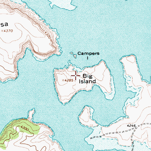 Topographic Map of Big Island, NM
