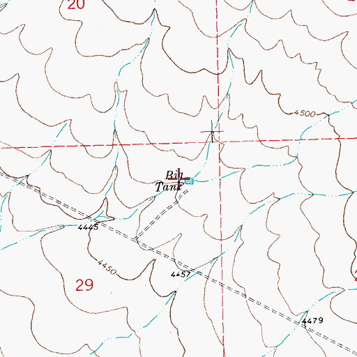 Topographic Map of Big Tank, NM