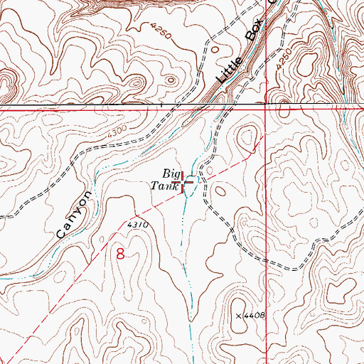 Topographic Map of Big Tank, NM