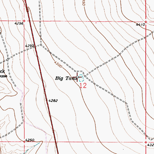 Topographic Map of Big Tank, NM