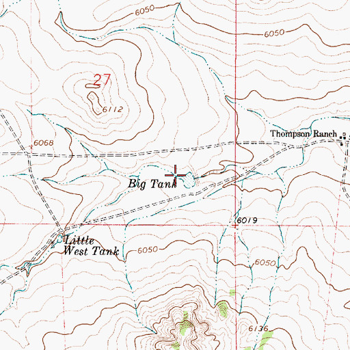 Topographic Map of Big Tank, NM