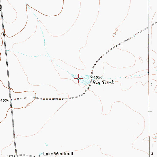 Topographic Map of Big Tank, NM
