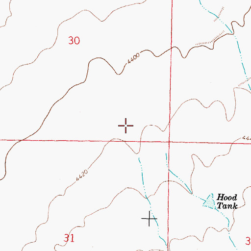 Topographic Map of Big Tank Draw, NM