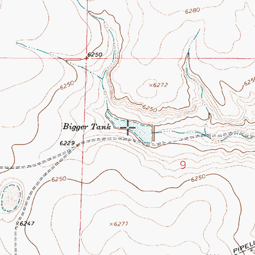 Topographic Map of Bigger Tank, NM