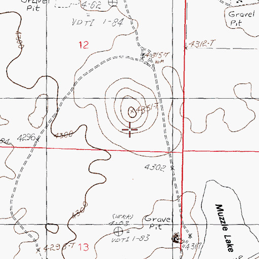 Topographic Map of Allen Ranch, NM