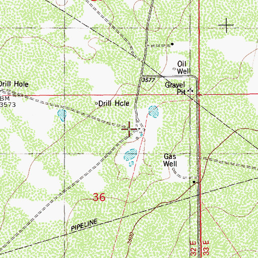 Topographic Map of Bingham Ranch, NM