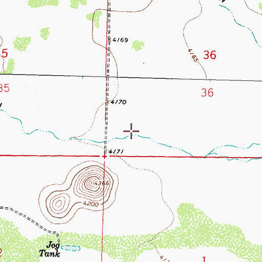 Topographic Map of Bisbee Draw, NM